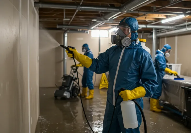 Basement Sanitization and Antimicrobial Treatment process in Coal Run Village, KY